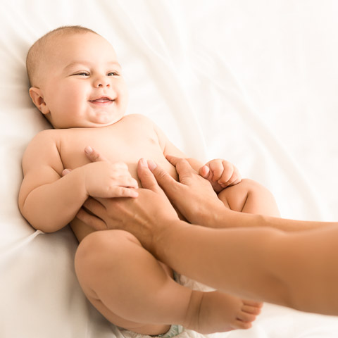 massage ventre bebe detente